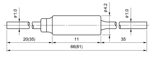 NEC TEPELNÁ POISTKA 10A 250V 77*C - 2 KS