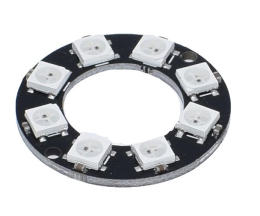 735 Ring 8 WS2812B 5050 RGB LED diódy