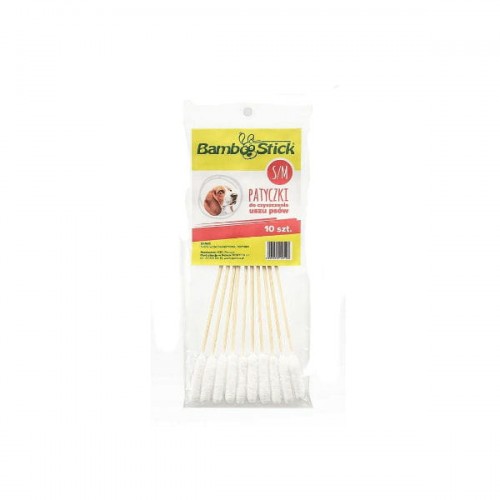 BambooStick tyčinky do uší pre psov 10 ks.