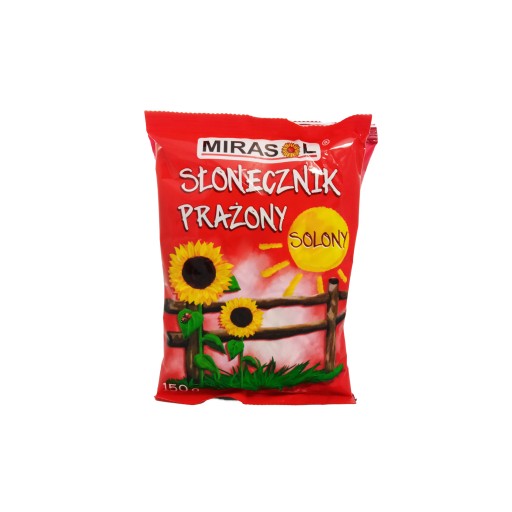 Slnečnicové semienka Mirasol, pražené, solené, 150 g, veľké zrno.
