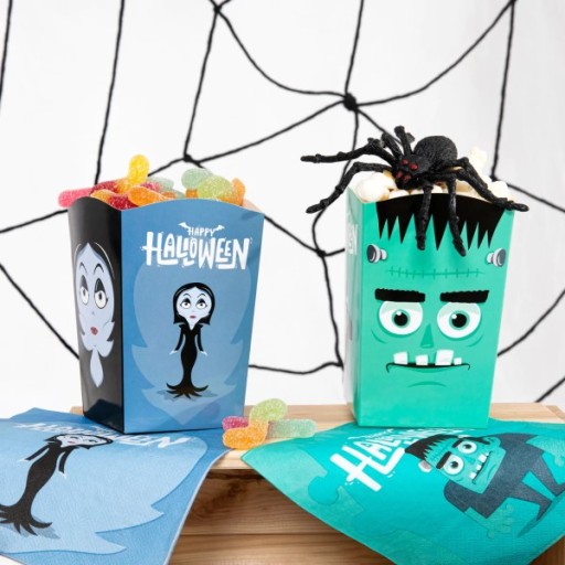 Halloween Monsters krabičky na pukance 10x7,5cm 6ks.