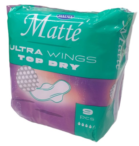 Top Dry ultratenké hygienické vložky s krídelkami, 9 ks