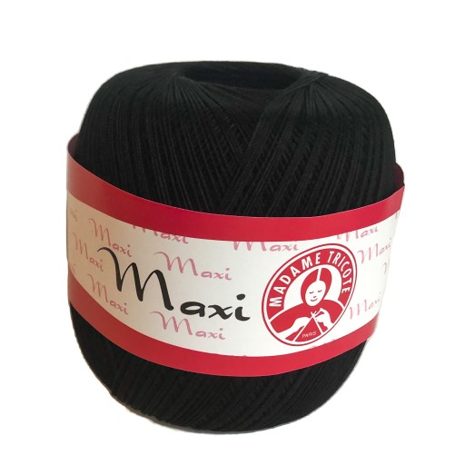Madame Tricote Paris Maxi šnúrka 9999 / čierna
