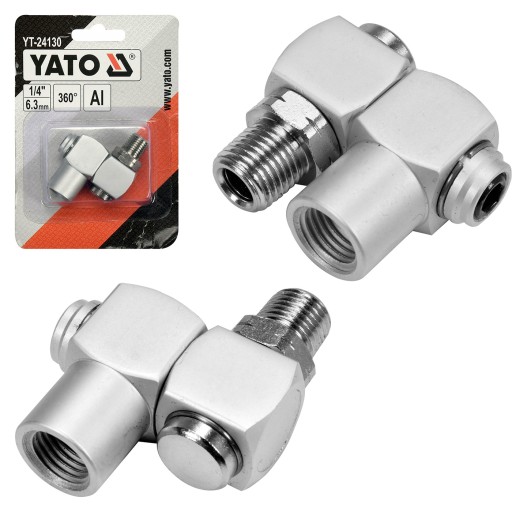 Pneumatický otočný kĺb 1/4'' YATO YT-24130