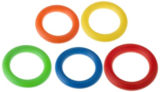 RINGO 17 cm mix FARBY hračka pre DETI ODOLNÝ GUMA Ring Tullo