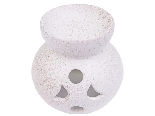 KERAMICKÝ KRB NA VOSKOVÉ OLEJE AROMATERAPIA BOHO NATURAL S BODKAMI