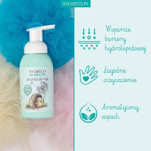 SYLVECO pre deti Pena na umývanie rúk - čučoriedka