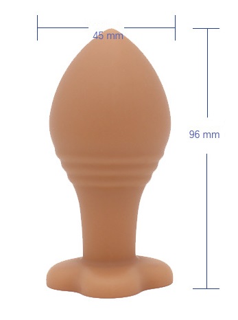 NUDE ANÁLNA ZÁSTRČKA S RYBKAMI, SILNÁ PRÍSAVKA