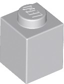 LEGO Brick Brick 1x1 svetlosivá 4211389 3005 - 12ks