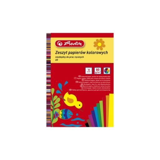 Farebný lesklý papier A5, 10 listov HERLITZ