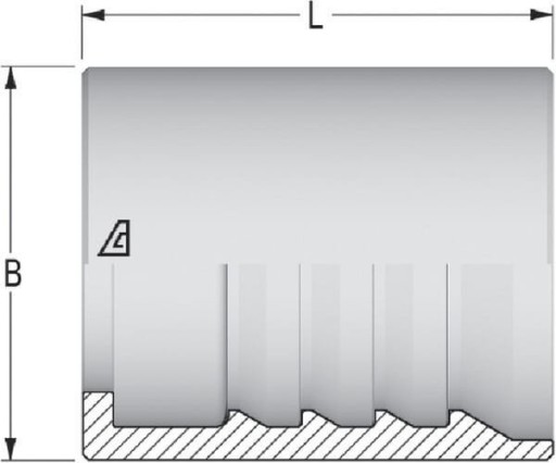 Objímka Ø29x37,7mm DN13 oceľ / pozink Alfagomma SFA4