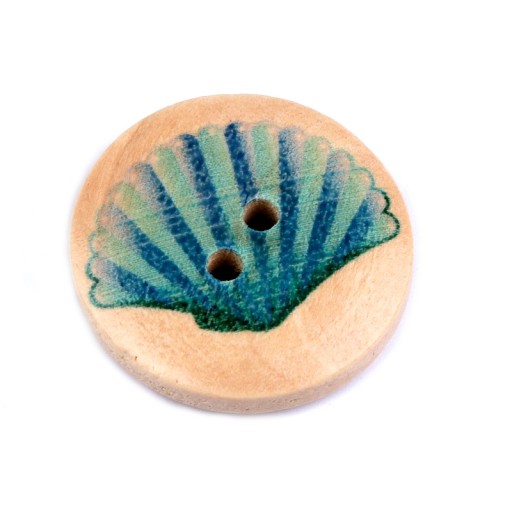 GOMBÍK DREVENÝ - VZOR NAVY 20 mm 5 ks.