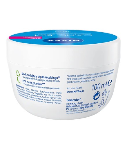 Nivea Care 5v1 výživný ľahký krém na tvár 100 ml