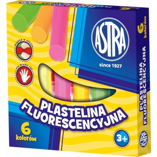 FLUOREZENTNÁ PLASTICINA 6 FAREB ASTRA 59002630