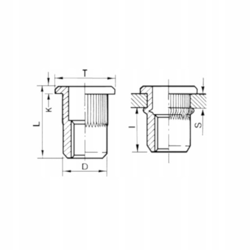 NITOVACIA MATICA M5, PLOCHÉ ZINKOVANÉ 10 STUPŇOVÉ ZÁVITY, NITY