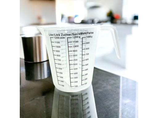 Kuchynská odmerka, džbán, hrnček, 1200 ml - 15 cm