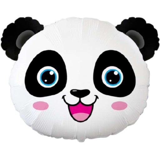 Fóliová BALÓNOVÁ PANDA hlava BIELY medvedík ZVIERATÁ