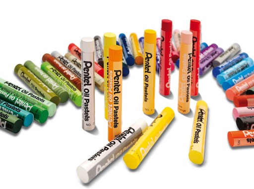 Pastely olejové pastelky - Pentel - 25 farieb