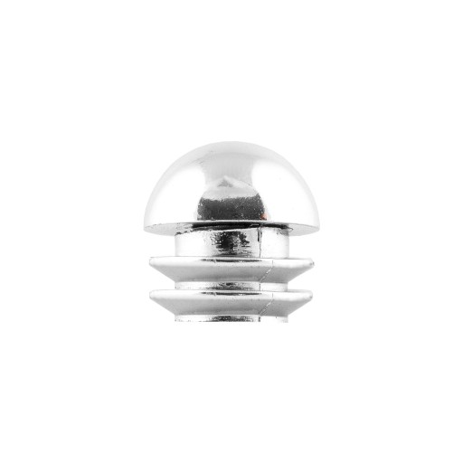 Polkruhová koncovka na 25mm rúrku - chróm