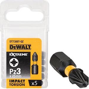DT7388T DEWALT Nárazové bity Pz3x25mm 5ks EXTREME