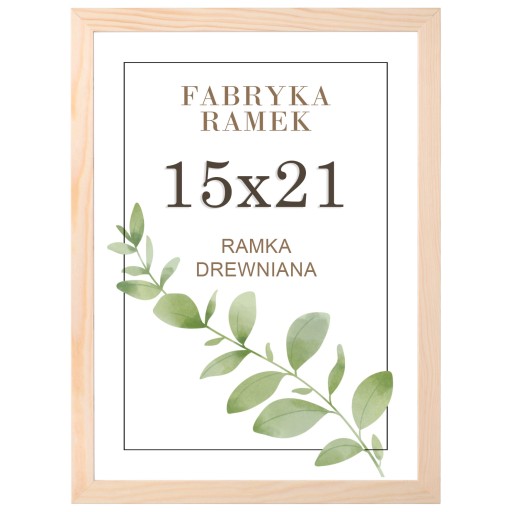 Fotorámik 15x21, borovica, rám A5, stojaci