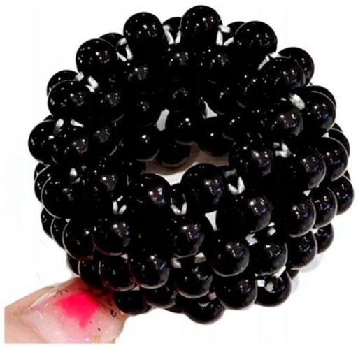 Elastická, široká perleťová gumička do drdolu