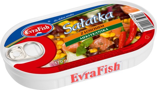 MEXICKÝ LOSOSOVÝ ŠALÁT 170G EVRAFISH