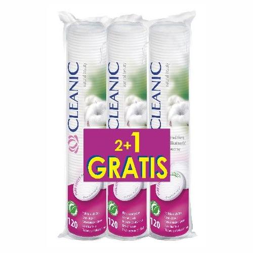Cleanic kozmetické tampóny 3x120 ks.