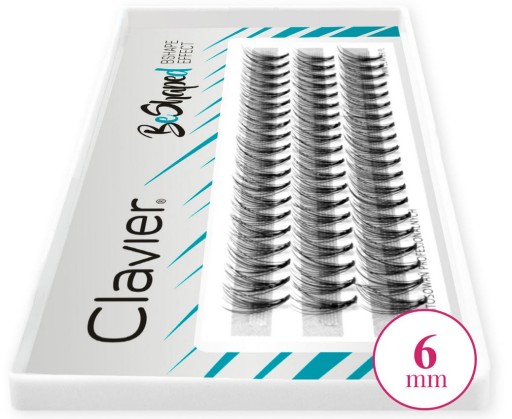 CLAVIER BeShaped chumáčiky mihalníc 6 mm – B natočenie