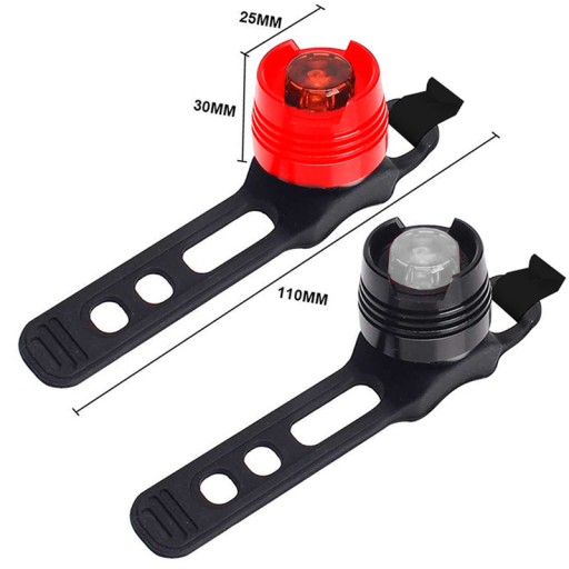 BIKE SVETLÁ LED CYKLISTICKÁ LAMPA PREDNÁ ZADNÁ 2KS