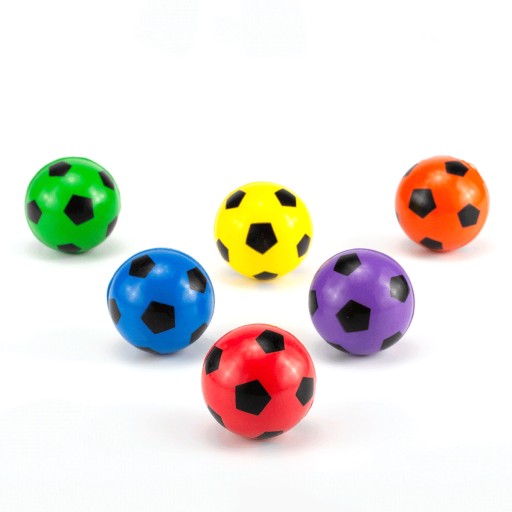 10x LOPTY LOPTY GUMOVÉ LOPTY SKOKÁ ZMYSELNÉ FUTBALOVÉ LOPTY 27mm