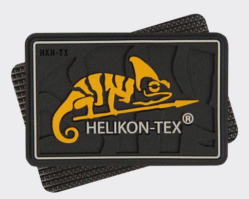 Čierna nášivka s logom Kameleon HELIKON