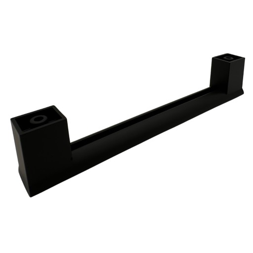 Nábytková úchytka, matná čierna, 160mm, montážne skrutky KCL L-180