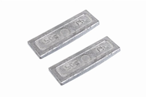 Závažie z lepeného olova, nepotiahnuté, 50 gr, 2 ks