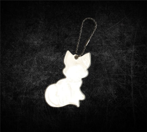REFLEXNÝ PRÍVESNÍK GADGET REFLEXNÝ KRÚŽOK NA KĽÚČENKU FOX