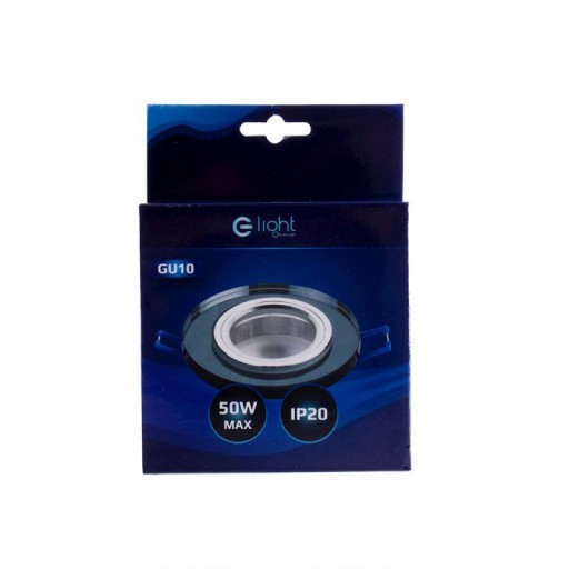 Zápustné svietidlo MR16 ROUND pevné GLASS BLACK (OH26) MILAGRO (60)