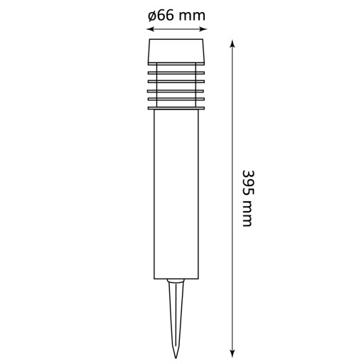 SOLÁRNE LED ZÁHRADNÉ LAMPY POST LAMP MARTIN IP44