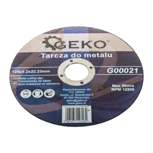 Kotúčové rezné kotúče na kov 125x1,2mm 1 ks GEKO