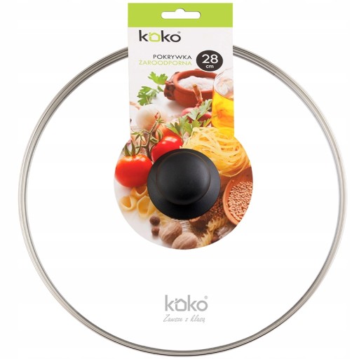 KOKO POKRÝVKA TEPLNE ODOLNÉ SKLENENÉ POKRÝVKY 28 CM