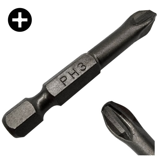 PH3 SKRUTKOVACIE HROTY BIT 50mm CROSS PHILLIPS TORSION COBIT 1ks