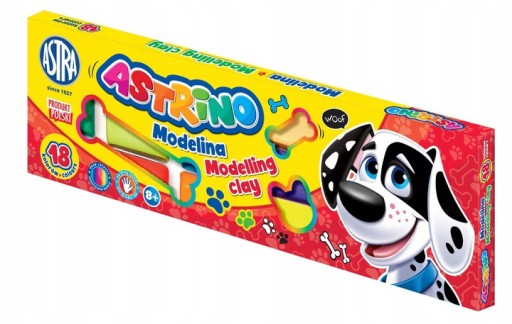 ASTRA MODELINA Astrino 18 farieb POĽSKÝ výrobok 18x11g