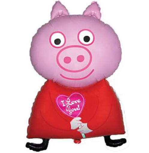 Fóliový balónik GEORGE PEPPA PIG 1-9 NARODENINOVÁ OZDOBA 35cm