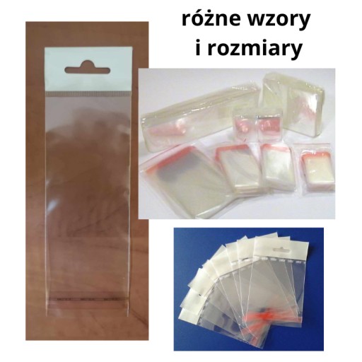 Mini celofánové vrecká s lepidlom + Euro prívesok 4,2x7 cm 100 ks