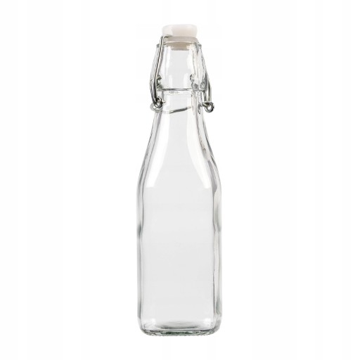 250 ml sklenená fľaša s klipom na vínne tinktúry