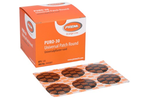 Okrúhla záplata na pneumatiky 30 mm PREMA 20 ks.