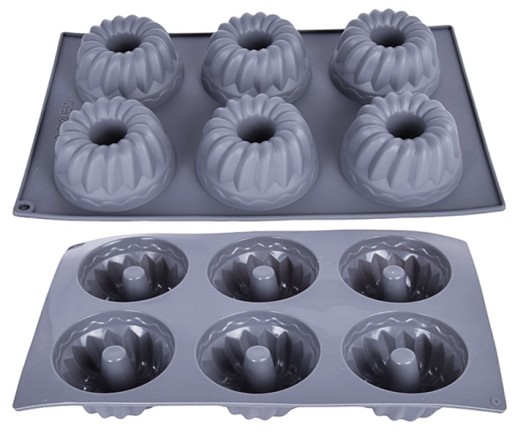 Silikónová forma na muffiny s rukávom na muffiny s otvorom, 6GN