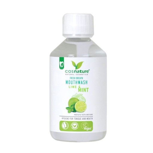 COSNATURE Prírodná tekutina na pery s príchuťou limetky a mäty