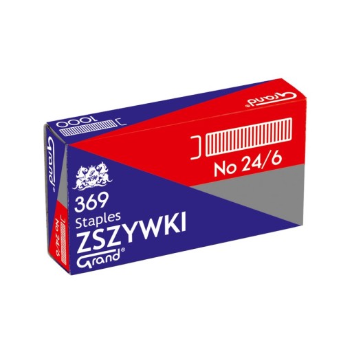 Spony 24/6 GRAND do zošívačky 10 000 ks pozink