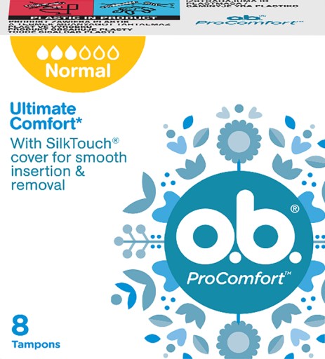 O.B. Normálne hygienické tampóny ProComfort 8 kusov