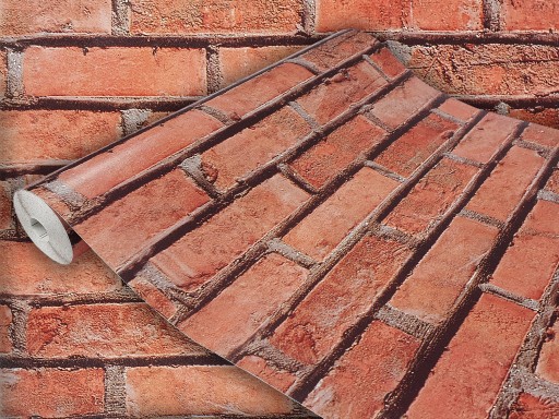 Samolepiaca fóliová tehlová dyha pre stolový nábytok
